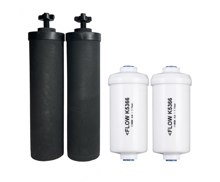 Black Berkey Elementen en PF-2 Fluoride Filters bundel